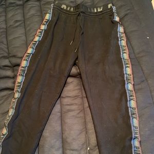 Pink brand Black sweat pants